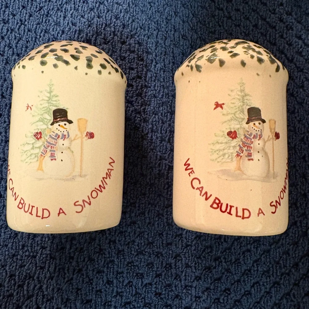 We Can Build‎ A Snowman - Sugar, Creamer, Salt and Pepper Set